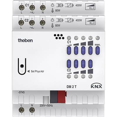 Theben KNX 4940270 Dimmaktor DM 2 T KNX