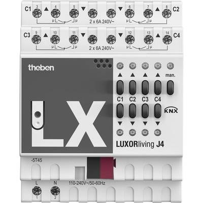 Theben KNX 4800450 Jalousie-/Rollladenaktor LUXORliving J4
