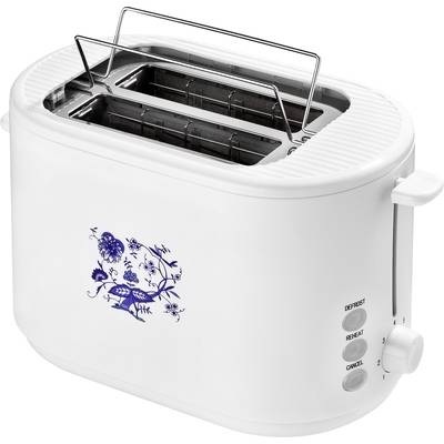 Automatik-Toaster SC TO 1080.1 Z, weiß mit blauem Zwiebelmusterdekor efbe-Schott weiß mit blauem Zwiebelmuster-Dekor