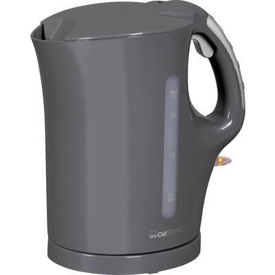 Clatronic WK3445 Wasserkocher schnurlos Grau