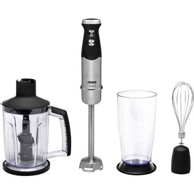 Princess 01.221221.01.001 Stabmixer 1000 W stufenlose Geschwindigkeitseinstellung Silber, Schwarz