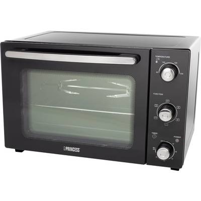 Princess 01.112751.01.001 Minibackofen mit manueller Temperatureinstellung, Timerfunktion, mit Konvektion, kabelgebunden