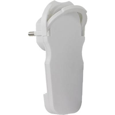 REV 0018260100 Schutzkontakt-Flachstecker 230 V Weiß IP20
