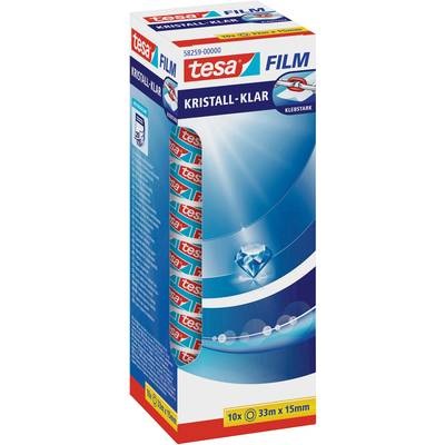 tesa 58259-00000-00 tesafilm Transparent (L x B) 33 m x 15 mm 10 Rolle(n)