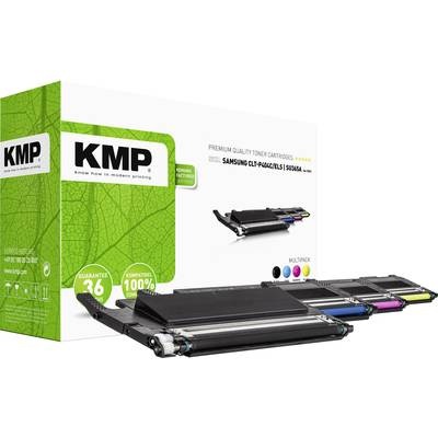 KMP Toner Kombi-Pack ersetzt Samsung C404, CLT-P404C, CLT-C404S, CLT-K404S, CLT-M404S, CLT-Y404S Kompatibel Schwarz,