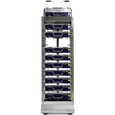 raaco CarryLite 80 4x8 Depot für Sortimentskoffer (B x H x T) 415 x 1450 x 425 mm Anzahl Fächer: 10