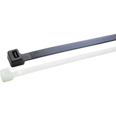 WKK 5350 Kabelbinder 300 mm Schwarz Hitzestabilisiert, UV-stabilisiert, beständig gegen Öl, beständig gegen