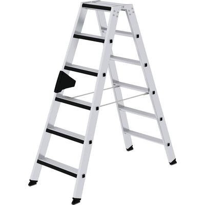 Günzburger Steigtechnik 42212 Stufen-Stehleiter Arbeitshöhe (max.): 3 m