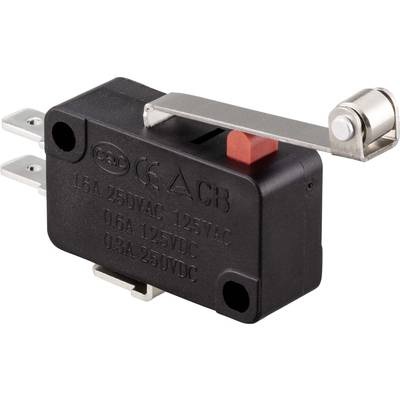 TRU COMPONENTS Mikroschalter 250 V/AC 16 A 1 x Ein/(Ein) tastend 1 St.