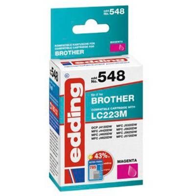 Edding Tintenpatrone ersetzt Brother LC223M Kompatibel einzeln Magenta EDD-548 18-548