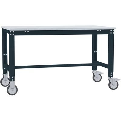 Manuflex AU7339.7016 Arbeitstisch UNIVERSAL Spezial mobil mit PVCplatte, BxTxH = 1250 x 800 x 752-972 mm Farbe: