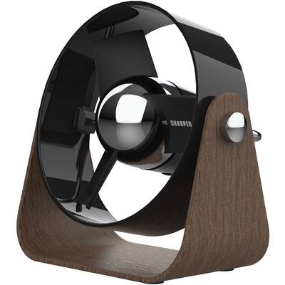 Sharper Image Image Soft Blade USB-Tischventilator Schwarz