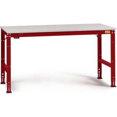 Manuflex LU4056.3003 ESD-Arbeitstisch UNIVERSAL Standard Grundtisch mit Kunststoffplatte, BxTxH = 1500 x 800 x 766-876