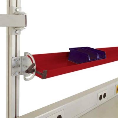 Manuflex LZ8314.3003 Neigbare ESD-Ablagekonsole für UNIVERSAL und CANTOLAB, Nutztiefe 495 mm. Für Tischbreite 1750 mm