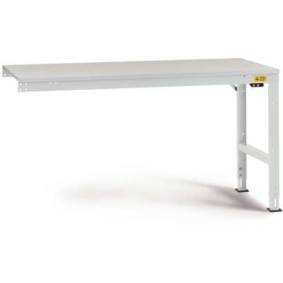 Manuflex LU6116.7035 ESD-Arbeitstisch UNIVERSAL Standard Anbautisch mit Kunststoffplatte, BxTxH = 2000 x 800 x 766-876