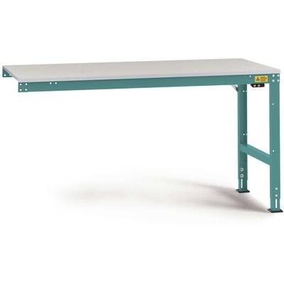 Manuflex LU6086.5021 ESD-Arbeitstisch UNIVERSAL Standard Anbautisch mit Kunststoffplatte, BxTxH = 1750 x 800 x 766-876