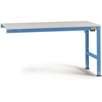 Manuflex LU6018.5012 ESD-Arbeitstisch UNIVERSAL Standard Anbautisch mit Melaminplatte, BxTxH = 1000 x 800 x 763-873 mm