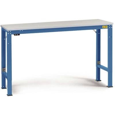 Manuflex LU7148.5007 ESD-Arbeitstisch UNIVERSAL Spezial Grundtisch mit Melaminplatte, BxTxH = 2500 x 800 x 725-1025 mm