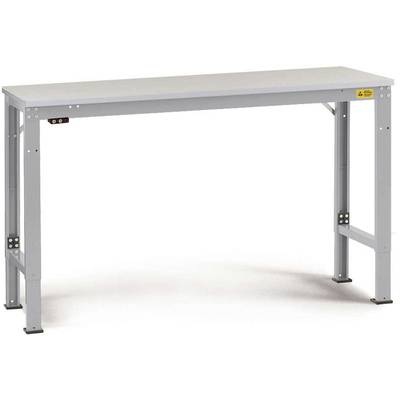 Manuflex LU7016.9006 ESD-Arbeitstisch UNIVERSAL Spezial Grundtisch mit Kunststoffplatte, BxTxH = 1000 x 800 x 728-1028
