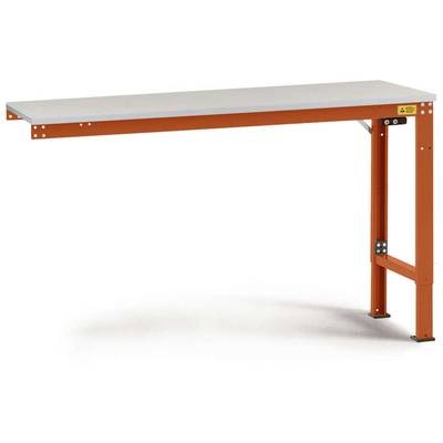 Manuflex LU8043.2001 ESD-Arbeitstisch UNIVERSAL Spezial Anbautisch mit Kautschukplatte, BxTxH = 1500 x 600 x 722-1022 mm