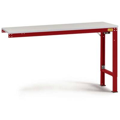 Manuflex LU8083.3003 ESD-Arbeitstisch UNIVERSAL Spezial Anbautisch mit Kautschukplatte, BxTxH = 1750 x 800 x 722-1022 mm