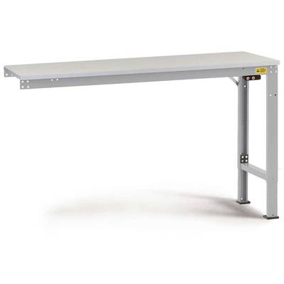 Manuflex LU8053.9006 ESD-Arbeitstisch UNIVERSAL Spezial Anbautisch mit Kautschukplatte, BxTxH = 1500 x 800 x 722-1022 mm