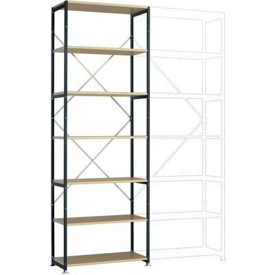 Manuflex RP1614.7016 Fachbodenregal-Grundmodul (B x H x T) 1030 x 3000 x 700 mm Holzboden