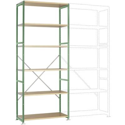 Manuflex RP1314.6011 Fachbodenregal-Grundmodul (B x H x T) 1030 x 2500 x 700 mm Holzboden