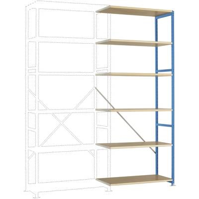 Manuflex RP1414.5012 Fachbodenregal-Anbaumodul (B x H x T) 1000 x 2500 x 700 mm Holzboden