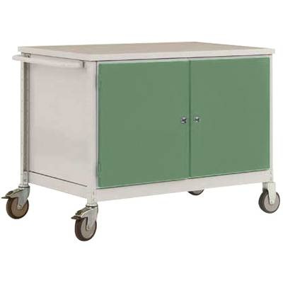 Manuflex TP1028.6011 Topangebot Mobile Werkbank Modell 5 mit lichtgrauer Melamin-Abdeckplatte 22 mm BxTxH 1135 x 590 x