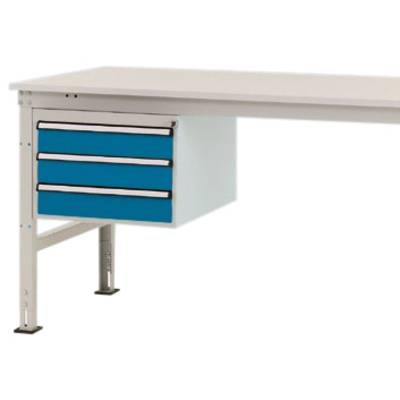 Manuflex ZB4613.0002 Gehäuse-Unterbau Stationär, Nutzhöhe 300 mm mit 3 Schubfächer. Für Tischtiefe 1000 mm