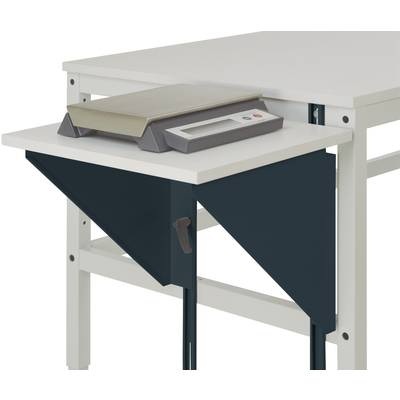 Manuflex AU0008.7016 Höhenverstellbarer Tischansatz für Arbeitstische und Werkbänke, B x T 500 x 1200 mm Farbe: