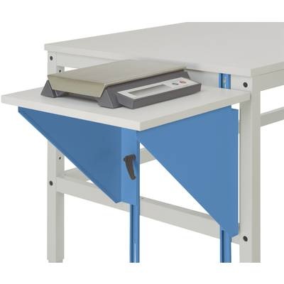 Manuflex AU0004.5012 Höhenverstellbarer Tischansatz für Arbeitstische und Werkbänke, B x T 500 x 800 mm Farbe: