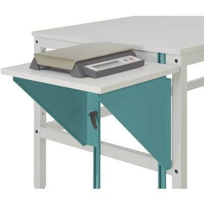 Manuflex AU0003.5021 Höhenverstellbarer Tischansatz für Arbeitstische und Werkbänke, B x T 500 x 600 mm Farbe: