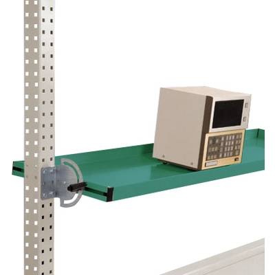 Manuflex AS1712.0001 Neigbare Ablagekonsole für PACKPOOL Packtische, Nutztiefe 195 mm. Für Tischbreite 1500 mm
