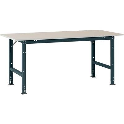 Manuflex AS0011.7016 Packtisch PACKPOOL Standard mit Melaminplatte, BxTxH = 1500 x 800 x 760-870 mm Farbe: Anthrazit