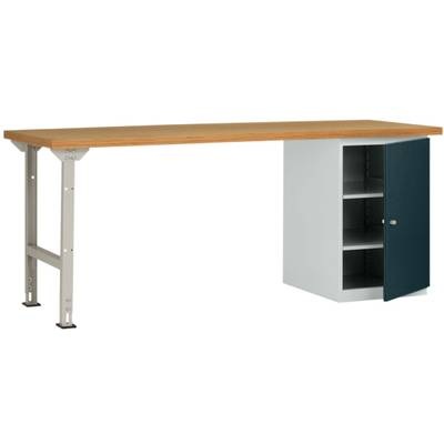 Manuflex WC5124.7016 Werkbanksystem COMBI Modell 8 mit Multiplexplatte, BxTxH = 2000 x 700 x 840 mm