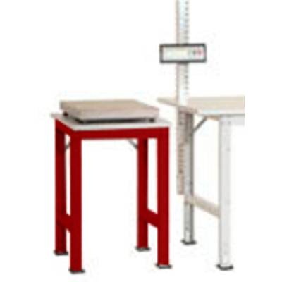 Manuflex AS0061.3003 Beistelltisch PACKPOOL Standard mit Kunststoffplatte, BxTxH = 500 x 600 x 760-870 mm