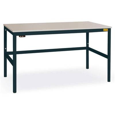 Manuflex LC1058.7016 ESD-Arbeitstisch CANTOLAB Standard mit Melaminplatte, BxTxH = 1500 x 800 x 765-785 mm Farbe:
