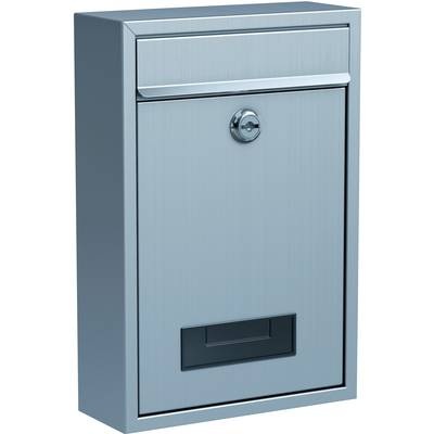 Basi 2170-0308 Briefkasten Edelstahl Schlüsselschloss