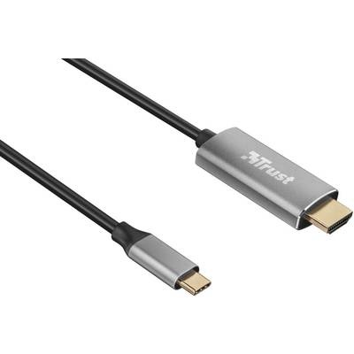 Trust USB-C Anschlusskabel [1x USB-C™ Stecker - 1x HDMI-Stecker] 1.8 m Schwarz