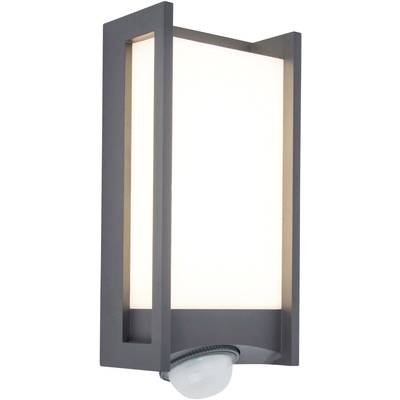 LED-Außenwandleuchte Qubo mit Bewegungsmelder