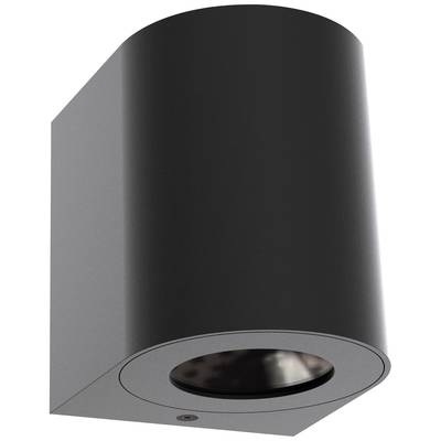 LED-Außenwandleuchte Canto 2, 10 cm, schwarz