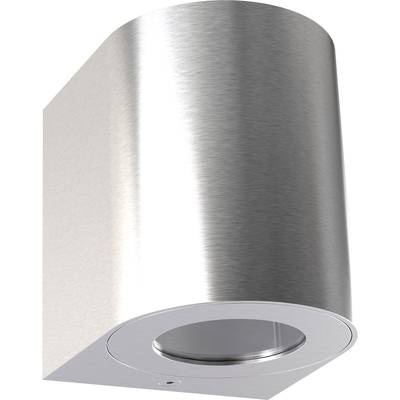 LED-Außenwandleuchte Canto 2, 10 cm, edelstahl