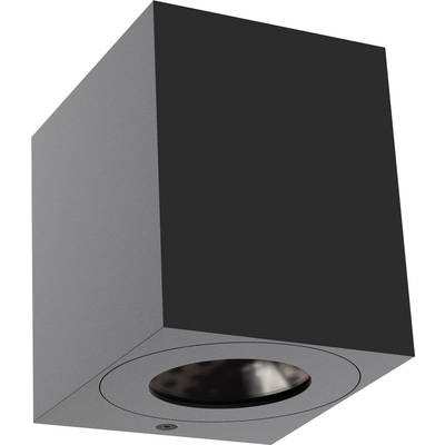 LED-Außenwandlampe Canto Kubi 2, 10 cm, schwarz