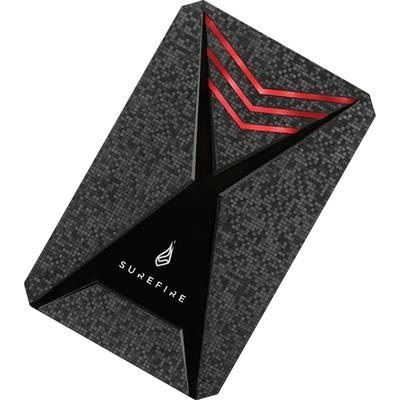 Surefire Gaming 1 TB Externe SSD-Festplatte 6.35 cm (2.5 Zoll) USB 3.2 Gen 1 (USB 3.0) Schwarz 53684