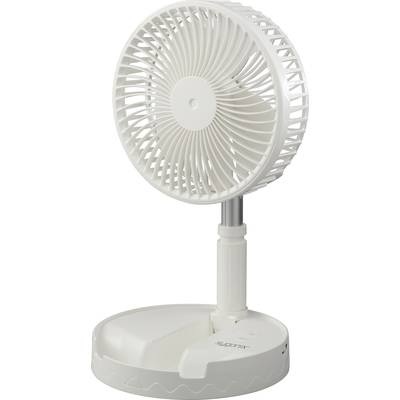 Sygonix Tischventilator 2.5 W (Ø x H) 197 mm x 975 mm Weiß