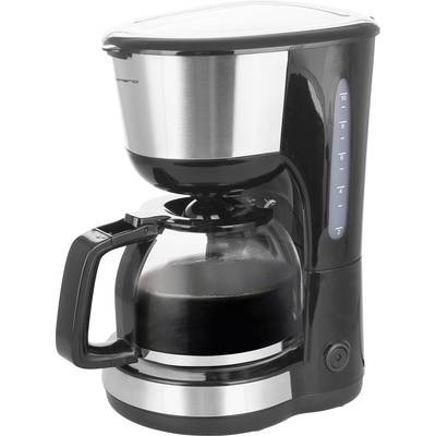 EMERIO CME-122933 Kaffeemaschine Schwarz, Silber Fassungsvermögen Tassen=12 Glaskanne, Warmhaltefunktion