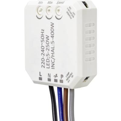 Sygonix SY-4697884 Unterputz Dimmer Geeignet für Leuchtmittel: Halogenlampe, LED-Lampe, Glühlampe