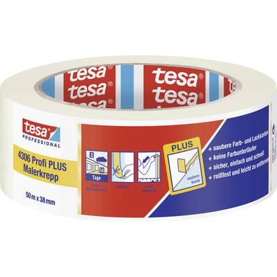 tesa 04306-00045-02 Kreppband tesakrepp® Beige (L x B) 50.00 m x 38.00 mm 50 m